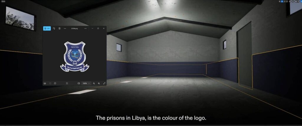Stephane describes the hangar that he was kept within whilst detained in Ain Zara.