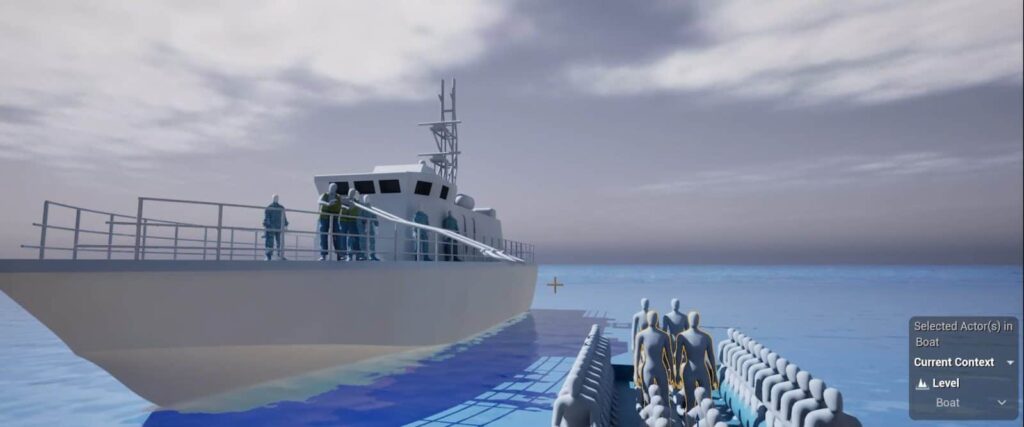 With Martin, we reconstructed his experience of being intercepted by the Libyan Coast Guard as he attempted to cross the Mediterranean, before being returned to Ain Zara.